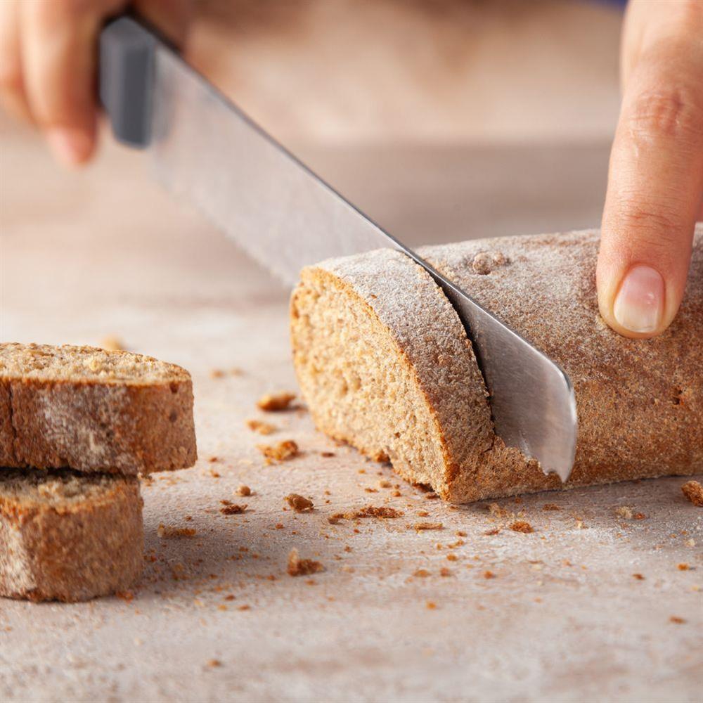 Nóż kuchenny stalowy DO CHLEBA pieczywa bagietek z ząbkami 34 cm