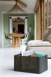 Koszyk Pudełko Pojemnik CURVER Style Rattan rozmiar L Brązowy bez Pokrywki