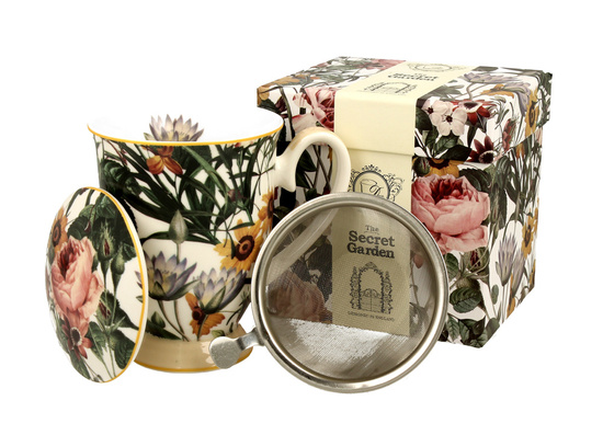 Kubek 325 ml z zaparzaczem SPRING FLOWERS