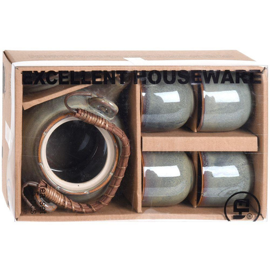 Zestaw DZBANEK ceramiczny + filiżanki, czarki, NA PREZENT