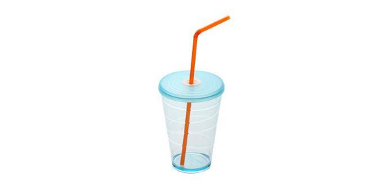 Zielony Kubek 0,4L z Wieczkiem na Słomkę myDRINK Tescoma