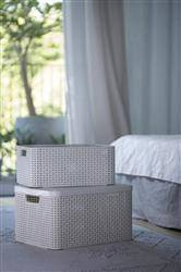 Kremowy Koszyk bez pokrywki Pudełko CURVER roz. M