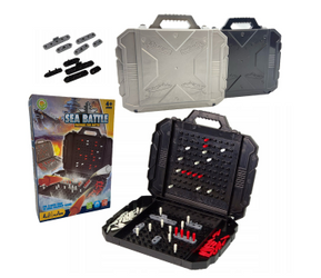 Gra w Statki Okręty Bitwa Morska w Walizce Podróżna Strategiczna Logiczna