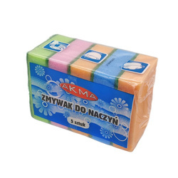 ZMYWAKI GĄBKI MYJKI DO MYCIA NACZYŃ 5 SZTUK AKMA