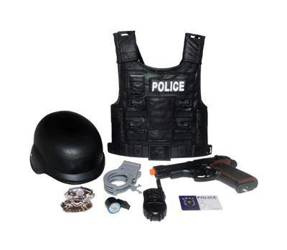 Zestaw Policjanta Wyposażenie 8 Elementów z Polskim Modułem Dźwiękowym