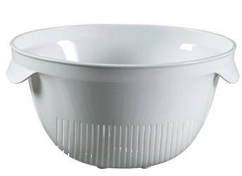 Durszlak Sitko 26cm BiałyCedzak Kuchenny z Uchwytami Essentials CURVER