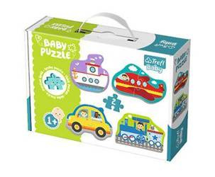 Trefl Baby Classic Pierwsze Puzzle Pojazdy 1+