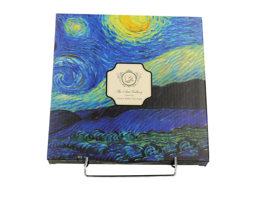 Komplet 2 talerze deserowe STARRY NIGHT inspired by Van Gogh