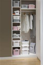 Koszyk Pudełko z Pokrywką Szare do Przechowywania Uniwersalne CURVER Infinity 11 L