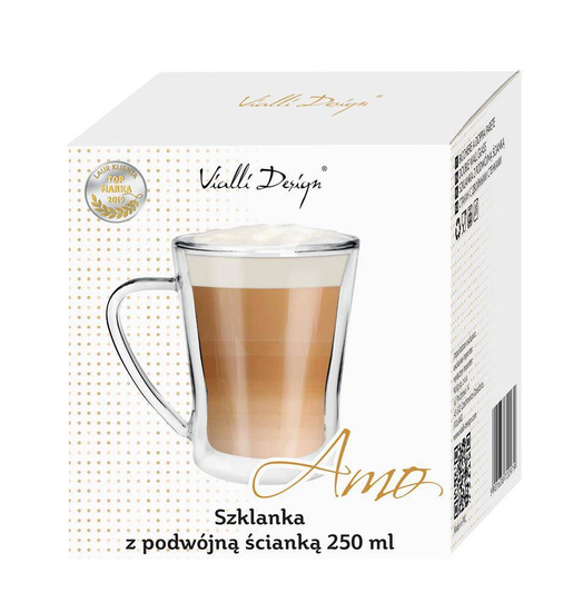 Szklanka z podwójną ścianką Amo 250 ml 20979