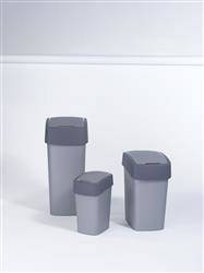 Kosz na Śmieci Śmietnik Flip Bin 10L Curver -szary-