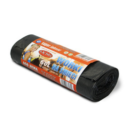 WORKI NA ŚMIECI UNIWERSALNE CZARNE 60L 10 SZT AKMA