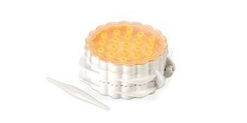 Foremka do przygotowania nadziewanego pieczywa z kratką DELÍCIA, 3 dekory Tescoma