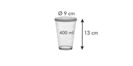 Zielony Kubek 0,4L z Wieczkiem na Słomkę myDRINK Tescoma
