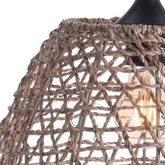 Lampa wisząca BOHO klosz z trawy morskiej sufitowa naturalna