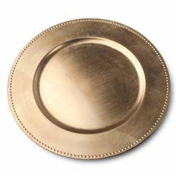 Podtalerz Złoty 33cm Podkładka pod Talerz Dekoracyjna Ślub Przyjęcie