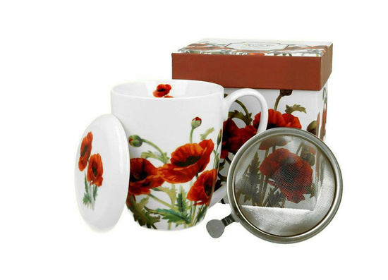 Kubek 380 ml z zaparzaczem CLASSIC POPPIES DUO