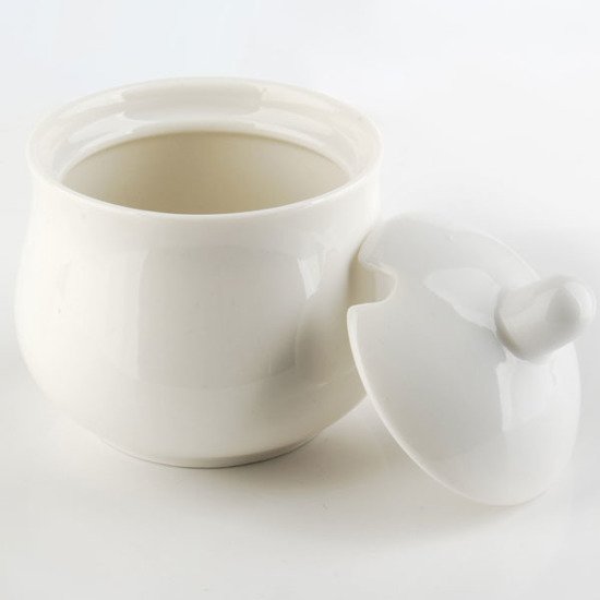 Affek Design cukiernica porcelanowa z pokrywką biała HTNA5363