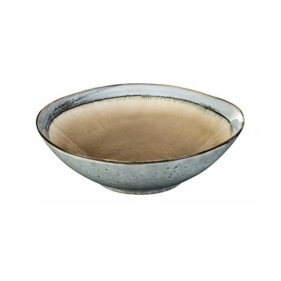 Głęboki Talerz do Zupy Makaronu z Ceramiki 19 cm Brązowy