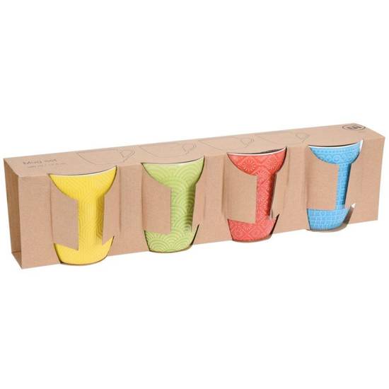Kubek ceramiczny / zestaw komplet kubków NA PREZENT 4x 380 ml