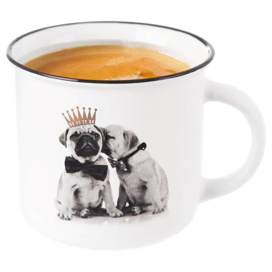 Kubek porcelanowy PSY pies pieski z uchem 420 ml do kawy herbaty