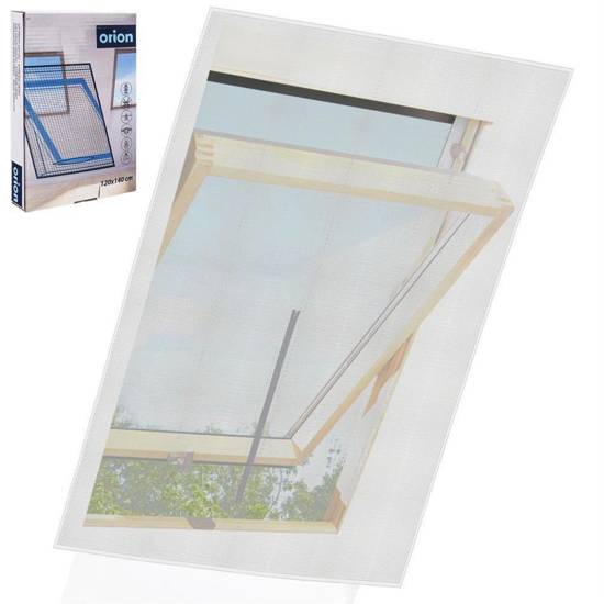 Moskitiera siatka na okno dachowe owady komary 120x140 cm biała