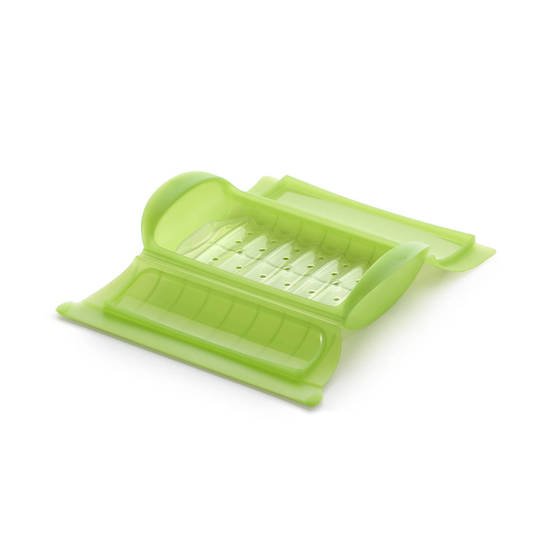 Naczynie z wkładką do mikrofalówki dla 1-2 os - zielone / Lekue
