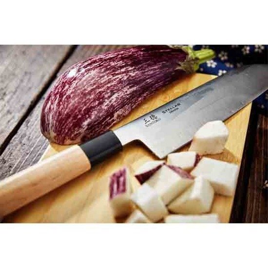 Nóż Kuchenny Samurai Santoku do Krojenia i Siekania 18cm