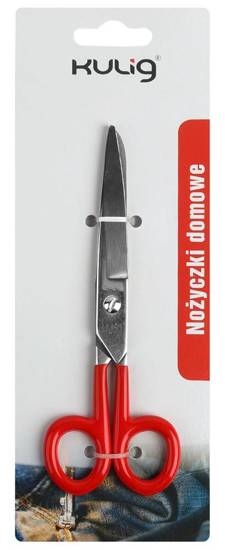Nożyczki domowe czerwone 15cm 3006 6"