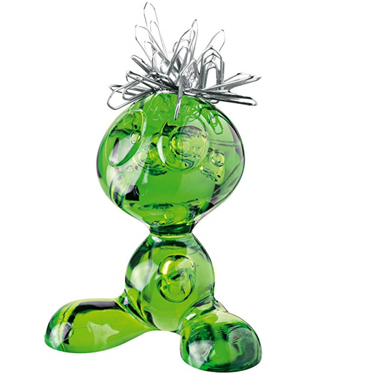 Podstawa na spinacze Curly transparentny zielony 5535543
