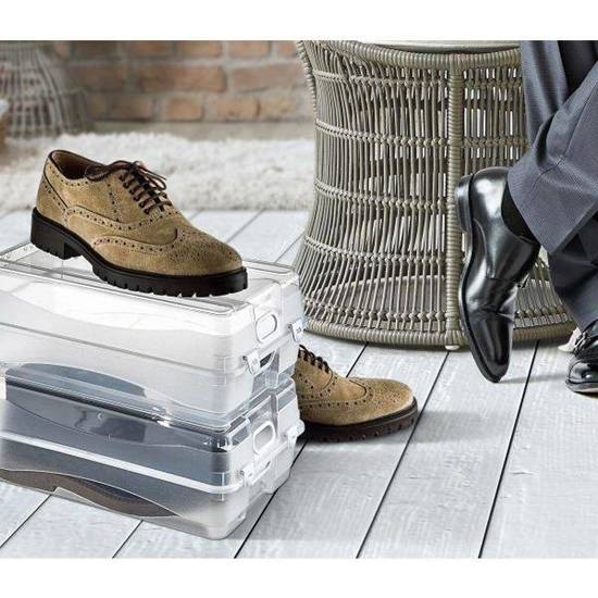 Pojemnik ORGANIZER pudełko zamykane na buty obuwie do przechowywania BUTÓW