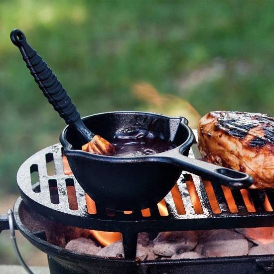 Rondel Rondelek Garnek Żeliwny 0,44 L Lodge Indukcja Gaz Grill 11 cm