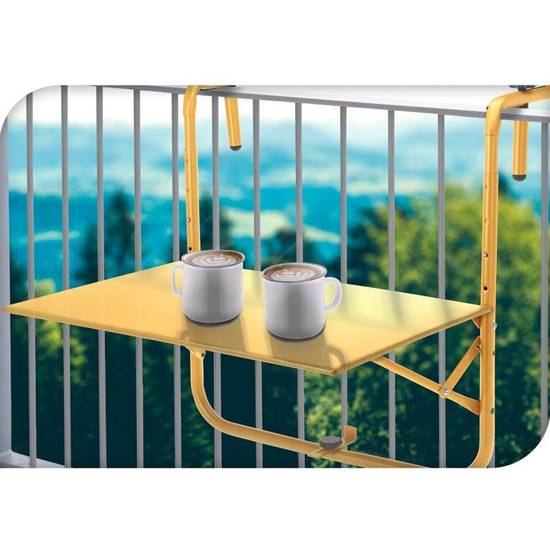 Stół stolik BALKONOWY regulowany na balustradę balkon