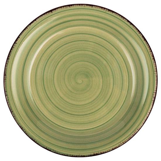 Talerz ceramiczny, OIL GREEN, deserowy, płytki, 20 cm