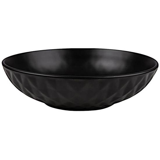 Talerz ceramiczny SOHO Classic CZARNY obiadowy głęboki na zupę 20 cm