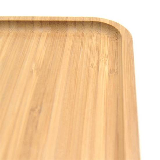 Talerz drewniany BAMBUSOWY prostokątny taca patera 21x14,5 cm