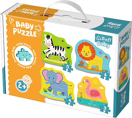 Trefl Baby Classic Pierwsze Puzzle Zwierzęta 2+