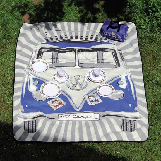 VW Koc piknikowy z torbą BUS Samba BLUE