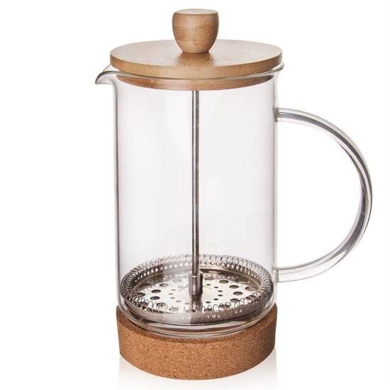 Zaparzacz imbryk DZBANEK szklany z tłokiem do kawy herbaty ziół 0,75L