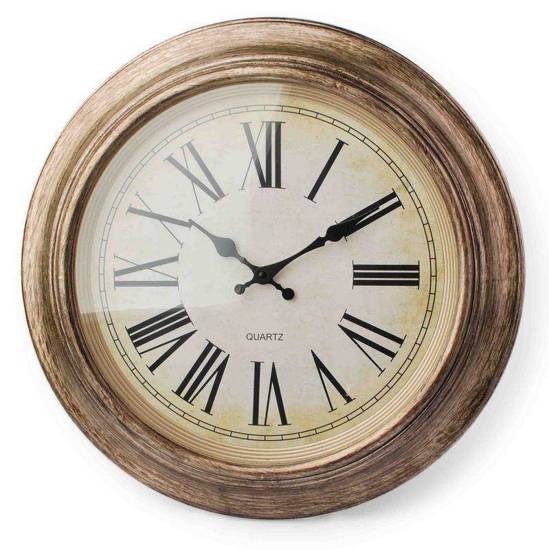 Zegar ścienny, rzymski, na ścianę, rustykalny, retro, 45 cm